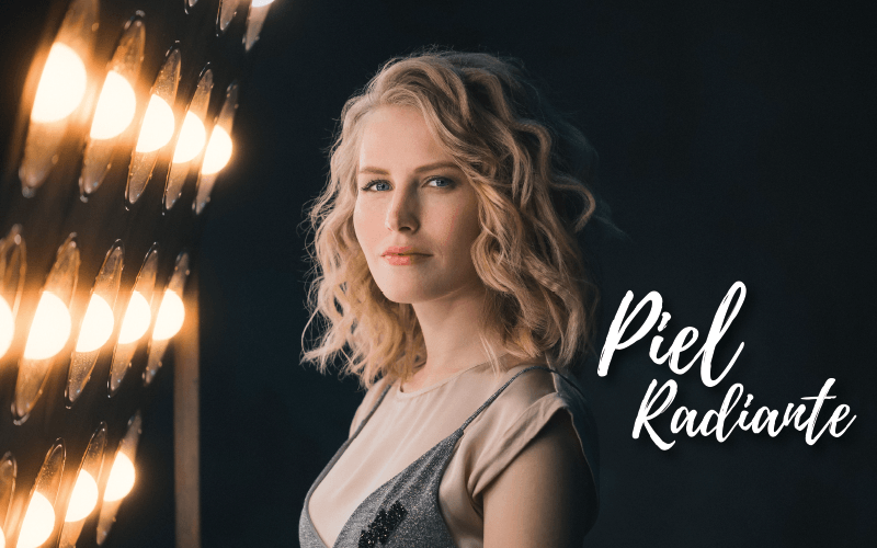 Mujer con la piel radiante