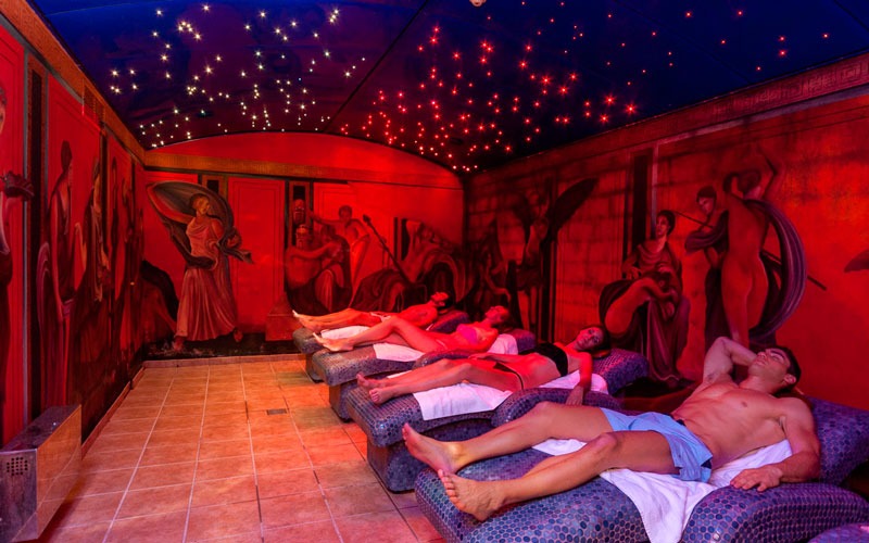 Camas térmicas del Spa Domus Aurea