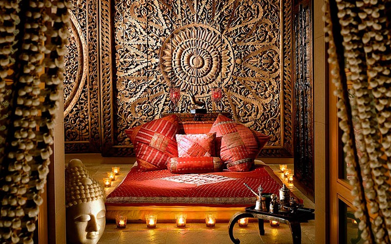 Spa ambientado en la India