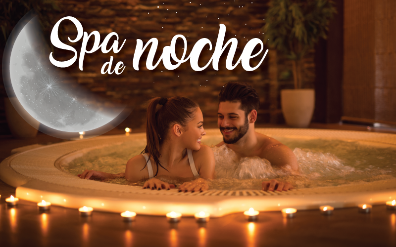 Spa de noche, relax bajo las estrellas